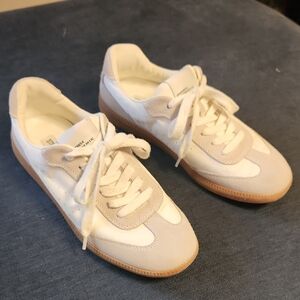 Steve Madden Duo Low Profile Lace-up Sneakers Womens Neutral Size 8